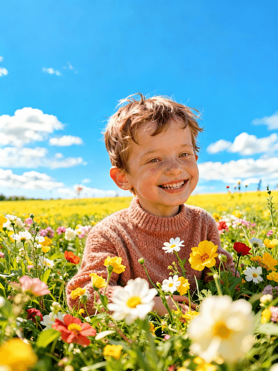 AI's Summer Dream: A Child's Smile